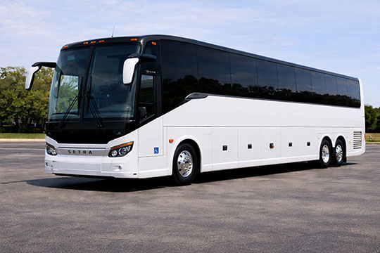 56-passenger charter bus New Orleans